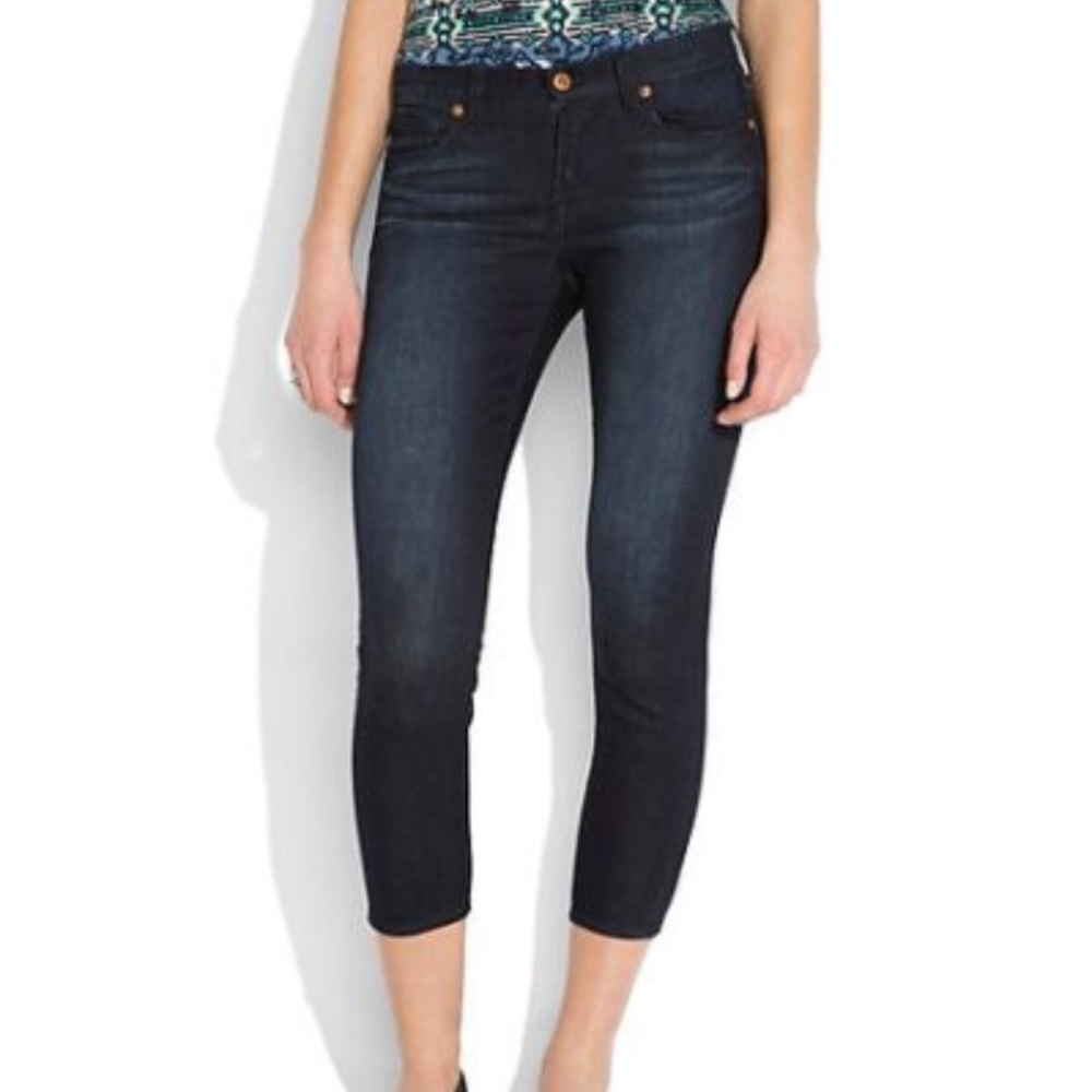 Lucky Brand Super Skinny Capri Jeans Rinse Wash